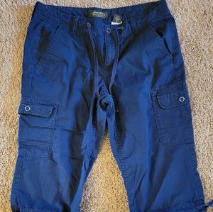 Eddie Bauer Cargo Capris Sz 10 Navy